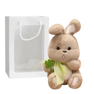 Креативная плюшевая кукла с ленточным кроликом, высота 30см/45см/60см MERCONSER, серый