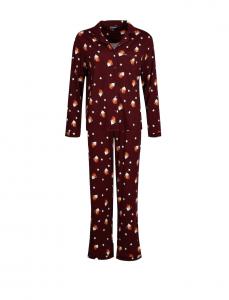 Пижама Loungeable Hot Latte, бургундия