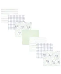 Унисекс набор из хлопкового фланеля для пеленания и объятий Hudson Baby, зеленый