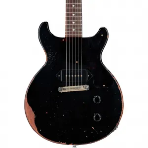 Электрогитара Gibson Custom Murphy Lab 1960 Les Paul Junior Double-Cut Reissue Ultra Heavy Aged, эбен