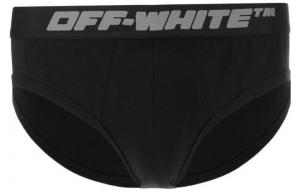 Трусы мужские Off-White с логотипом, черный