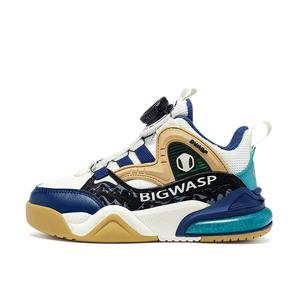 Низкие детские кроссовки для повседневной жизни BIG WASP, бежевый/синий