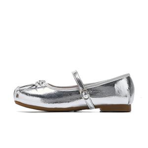 Туфли Мэри Джейн на блочном каблуке женские KEKAFU, Silver