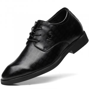 KJ Мужские туфли Black 714 со скрытой платформой, цвет 714 Black Hidden Wedge