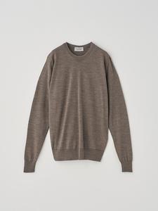 Вязаный пуловер с круглым вырезом и длинными рукавами | DILLIE | 30G Современный крой