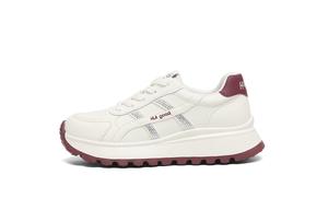 Низкие повседневные туфли женские HLA, Beige Red