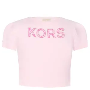 Укороченная футболка Michael Kors, розовый