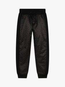 Детские джоггеры с монограммой из жаккарда и флиса BOSS, Black