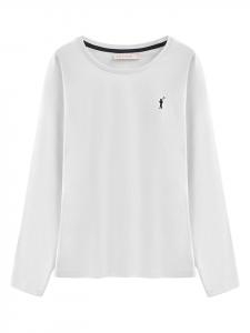 Polo Club Белая футболка с длинными рукавами