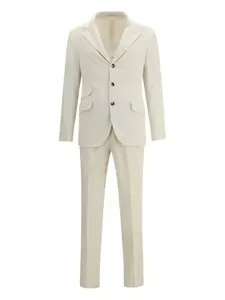 Вельветовый костюм Brunello Cucinelli, нейтральный