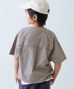 Футболка с коротким рукавом в винтажном стиле, 100% хлопок, детская одежда, для мальчиков и девочек, с логотипом, весна/лето 2026 Devirock, цвет D Greige