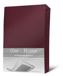 Простыня бордо 180х200 см - 200х200 см простыня бордовая из микрофибры One-Home, бордовый