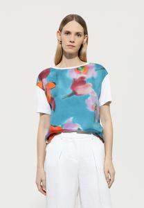 Футболка с принтом MIT HIBISKUS Luisa Cerano, кремовый