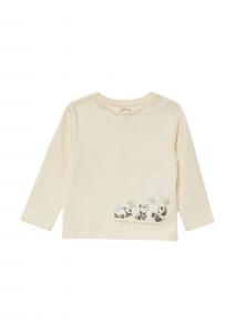 s.Oliver Лонгслив в светло-желтом цвете