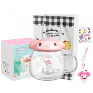 Кружка Sanrio, My Melody Glass Cup+Gift Bag Cup Brush+Small Doll
