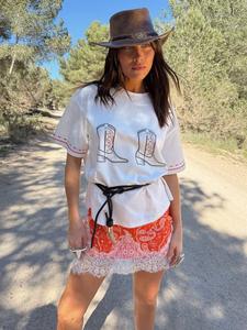 Мини-юбка Maeva с кружевной банданой Never Fully Dressed