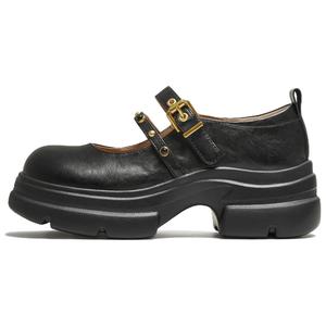 Туфли Мэри Джейн на массивном каблуке для женщин TATA, Black