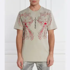 Футболка стандартного кроя Iceberg, бежевый