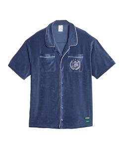 Спортивная рубашка на пуговицах классического кроя PUMA, синий