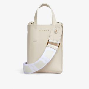 Кожаная большая сумка Museo Marni, синий