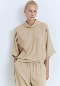 Блуза Mango FLOWING, Beige