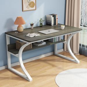 Компьютерный стол Xinmeikai 100x60 см, белая рама + Muni gray