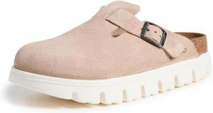 Женские мюли Birkenstock Boston с массивной подошвой, Warm Sand