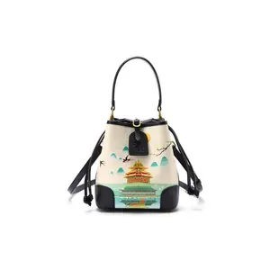 LOLLiPOPS Кожаная сумка ведро Сумка через плечо Сумка кроссбоди Женская сумка, Nighttime Black