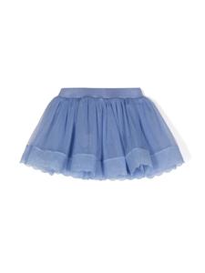 Lapin House юбка мини из тюля с блестками, синий
