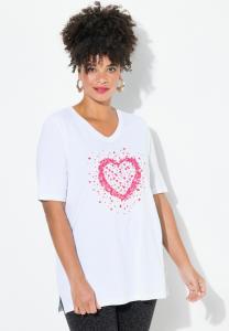 Футболка с принтом A-LINIE HERZ MIAMODA, белый