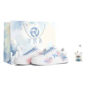 XTEP Кроссовки Air Force One с амортизацией, износостойкие, низкие, для скейтбординга, унисекс, розовые, синие