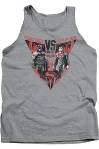 Бэтмен против Супермена Батлл За Готэм Взрослый Майка Gildan, цвет athletic heather