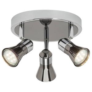 Светодиодный потолочный светильник Brilliant Jupp, сталь - 3-пламенная - количество пламен: 3