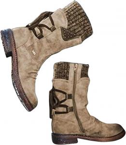 Зимние теплые ботинки с шнуровкой, уличные зимние снежные ботинки с мехом, модная обувь для женщин и девочек Genrics, Khaki