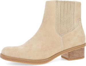 Женские ботинки Chelsea Dansko Daisie - водонепроницаемая кожа и конструкция с резиновой подошвой и каблуком из кожи, обеспечивающие долговечный стиль в любую погоду, Sand