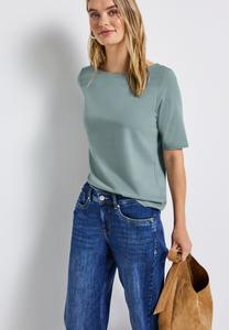 Футболка Street One Basic T-shirt, Blau/Blue