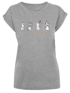 Рубашка F4NT4STIC Disney Frozen 2 Olaf  Shape-Shifter, пятнистый серый