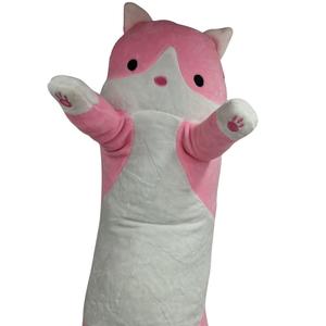 Плюшевый котенок-талисман розовый и белый плюш 110см Inna marka