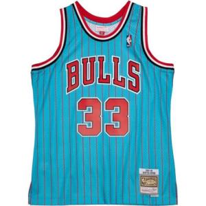 Баскетбольная майка мужская синяя Mitchell Ness