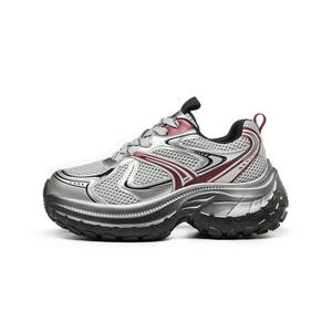 Низкие универсальные массивные кроссовки для женщин CARDANRO, Silver Red