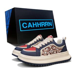 CAHHRRN Износостойкие мужские низкие кэжуал кеды бежево-черные, цвет Beige Black