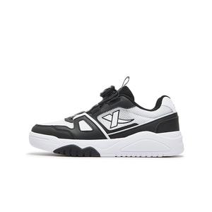 Детские кроссовки для скейтбординга с противоскользящим покрытием и износостойкостью XTEP, белый/черный