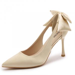 Женские туфли на высоком каблуке WECKER, Champagne 9Cm