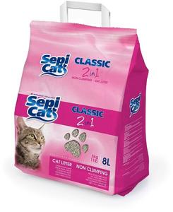 SepiCat Ароматизированный антибактериальный наполнитель для кошачьих туалетов 8л SepiCat