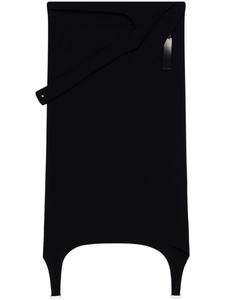 Courrèges креповая юбка миди Diving, черный