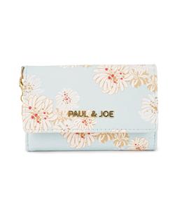 Футляр для визитных карточек с разделителем, с рисунком хризантем и блестками, PJA-W973