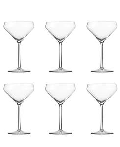 Набор из 6 коктейлей Pure Martini объемом 11,6 унций Zwiesel Glas, прозрачный
