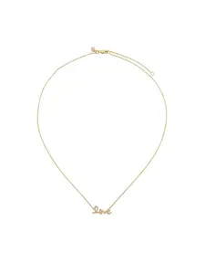 Колье 'love' Sydney Evan, металлик