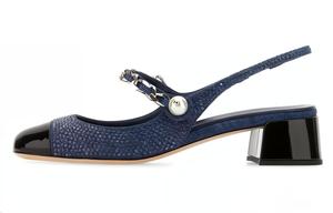 MIU MIU Женские туфли на платформе Blue