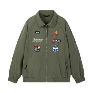Куртка Unisex Lapel Moderate HUANQIU, army зеленый